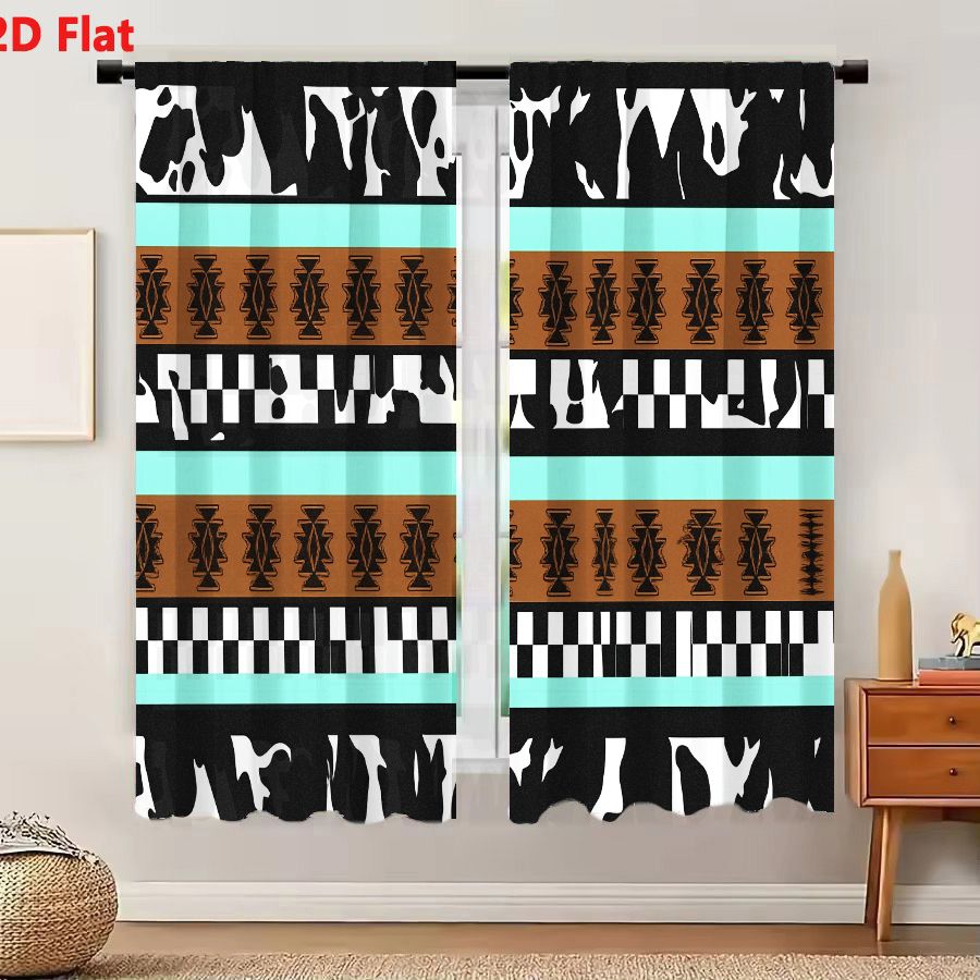 Century Textile & Sewing Supply Online Shopping - 2 Cortinas con Patrón Tribal Abstracto