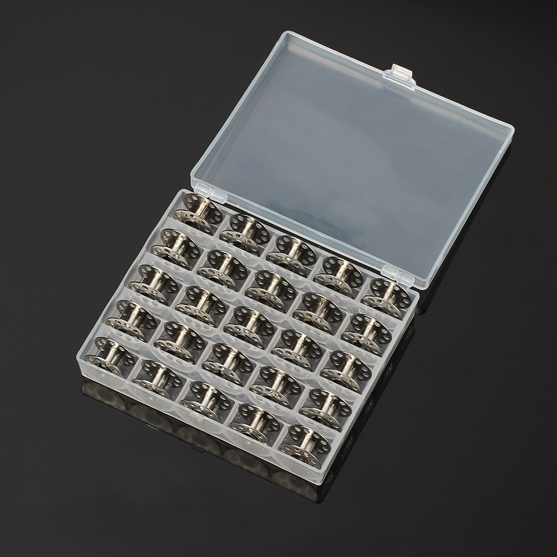 Bobbin Organizer Box - 25 unids/set bobinas vacías máquina de