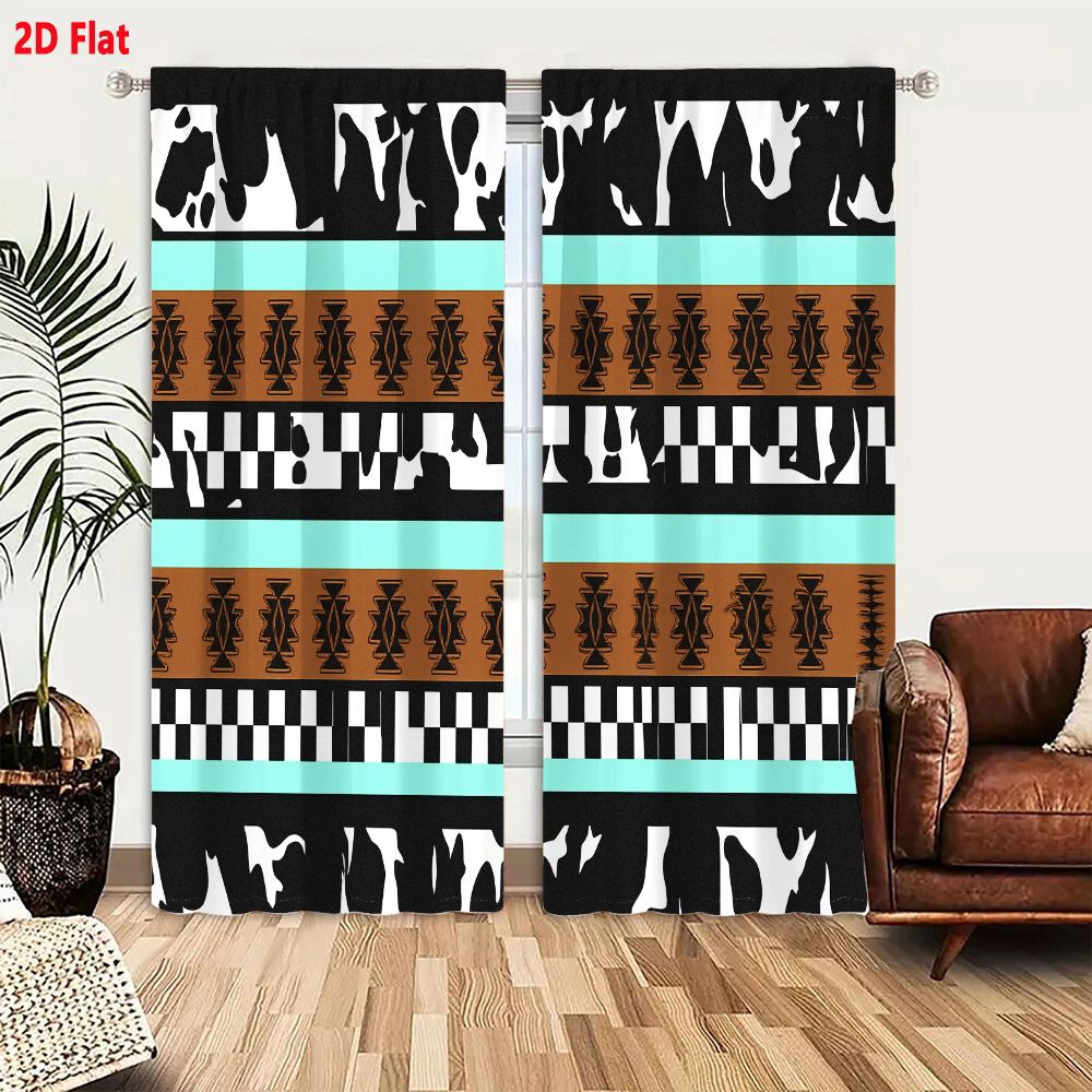 2 Cortinas con Patrón Tribal A - Century Textile & Sewing Supply Online Shopping reseña y precio