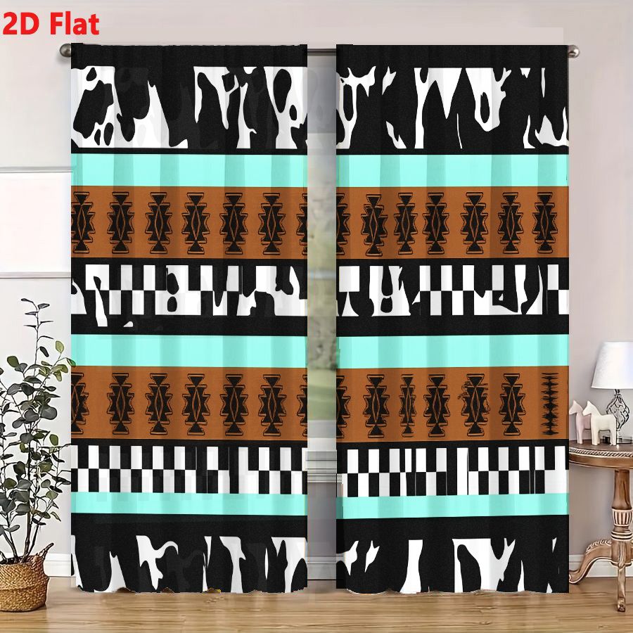 2 Cortinas con Patrón Tribal A - Century Textile & Sewing Supply Online Shopping reseña y precio