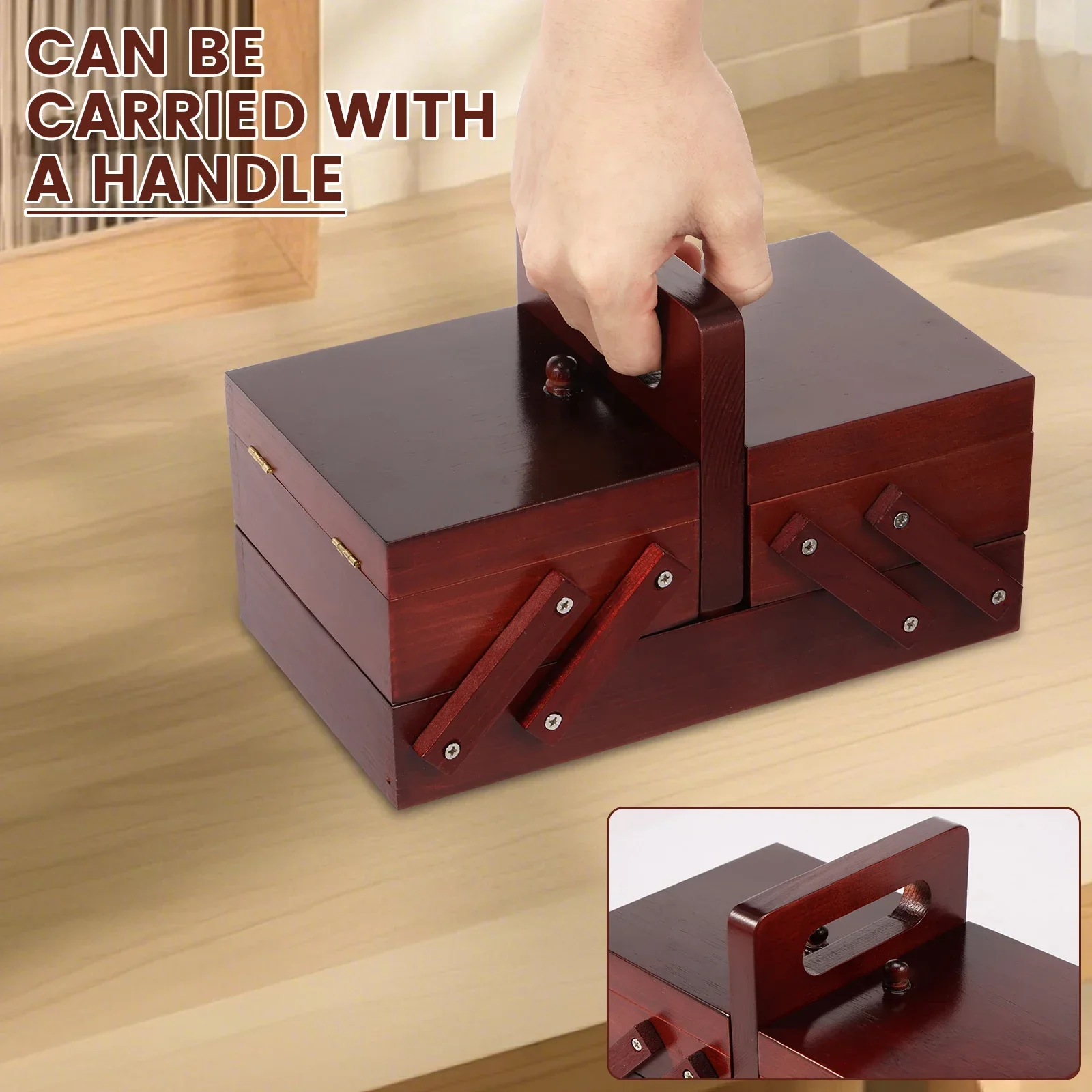 Caja de hilo de coser expandib - Bobbin Organizer Box reseña y precio